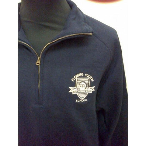 Fleming Fulton School Post 16 Zip Neck Sweat