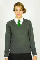 Friends School Lisburn V-Neck Grey