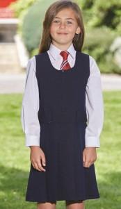 Junior Girls Pinafore (Grey OR Navy)
