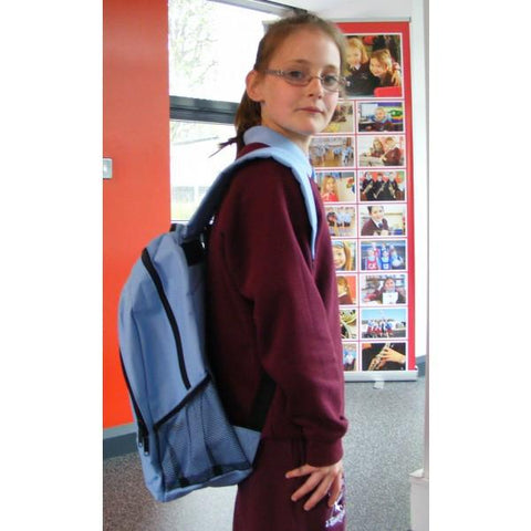 Largymore Primary School Backpack Navy/Sky